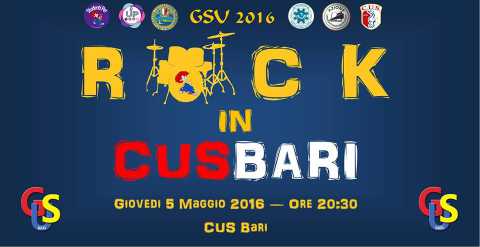 Bari, concerto ''Rock in CUS'' per la giornata dello sport universitario
