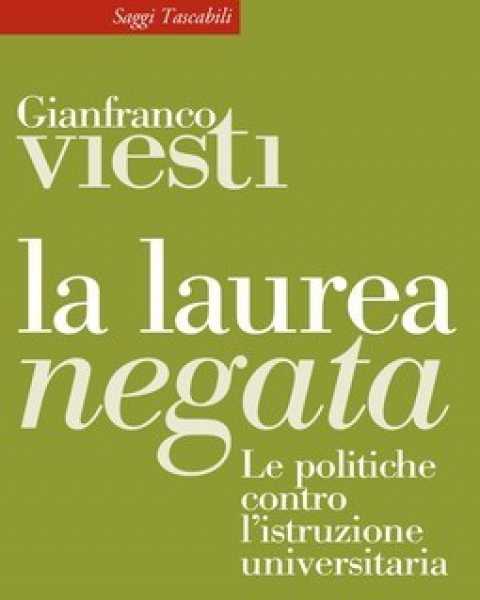 Bari, Laterza: Gianfranco Viesti presenta ''La laurea negata'' 