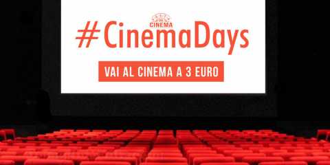 Tornano i #CinemaDays: a luglio per una settimana film a 3 euro
