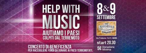 Bari, al Crossroad due concerti di beneficenza per i terremotati del centro Italia