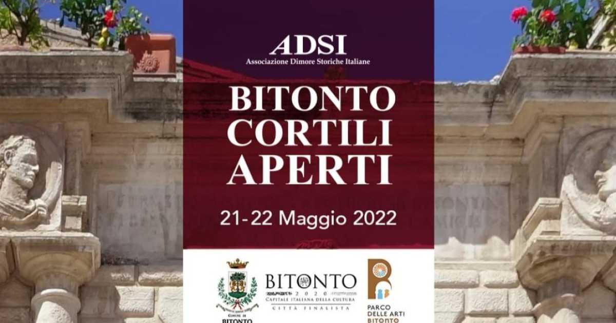 Torna ''Cortili Aperti'': visite gratuite a palazzi, ville e giardini di Bitonto
