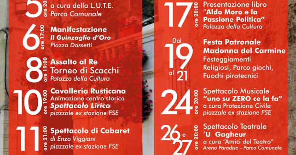 Noicattaro, ''Noja estate'': spettacolo teatrale ''U Gagheur''
