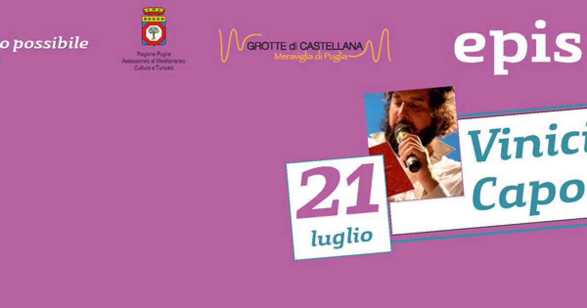 Castellana, ''Ab origine'': Vinicio Capossela in concerto nelle Grotte