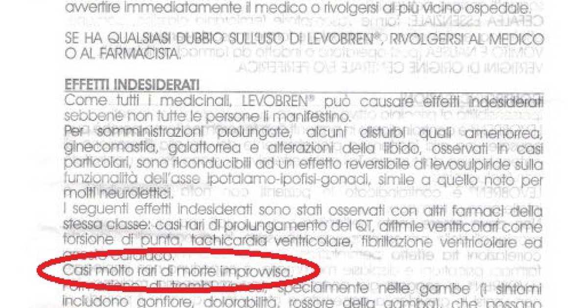 Farmaco shock, tra gli effetti indesiderati: la morte improvvisa