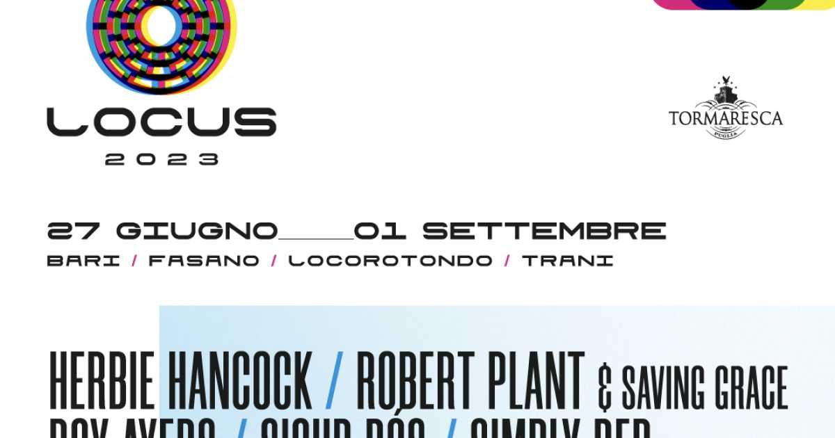 Robert Plant, Sigur R�s, Simply Red: il programma del Locus Festival