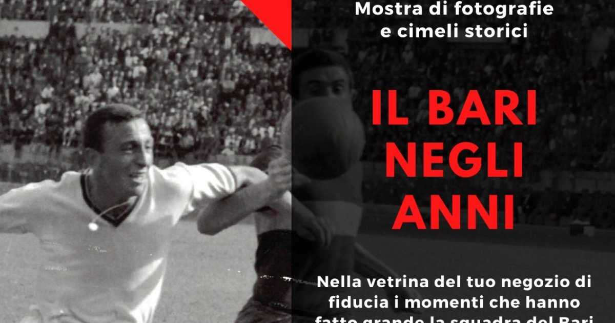 ''Il Bari negli anni'': cimeli e fotografie in esposizione nei negozi della citt�