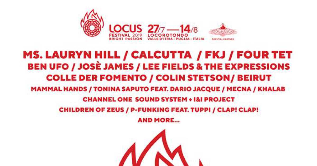 Locorotondo, torna il Locus Festival: ecco il programma