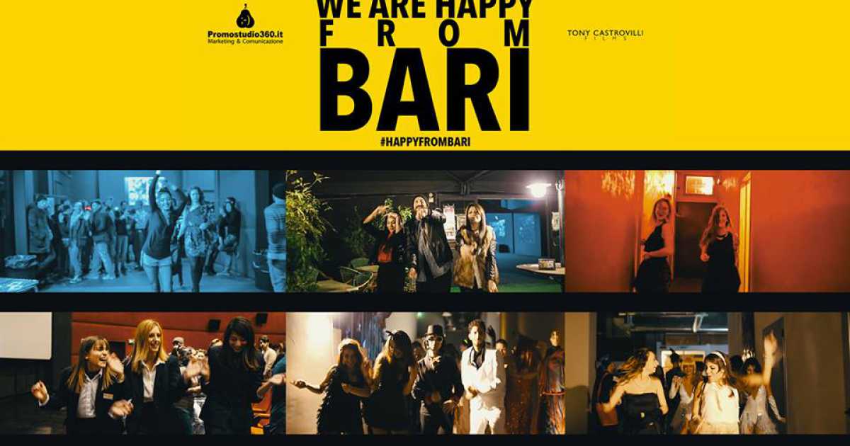 Anche Bari � ''Happy'', in migliaia ballano al ritmo della canzone: video