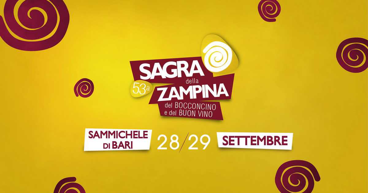 Sammichele, torna la sagra della zampina, del bocconcino e del buon vino