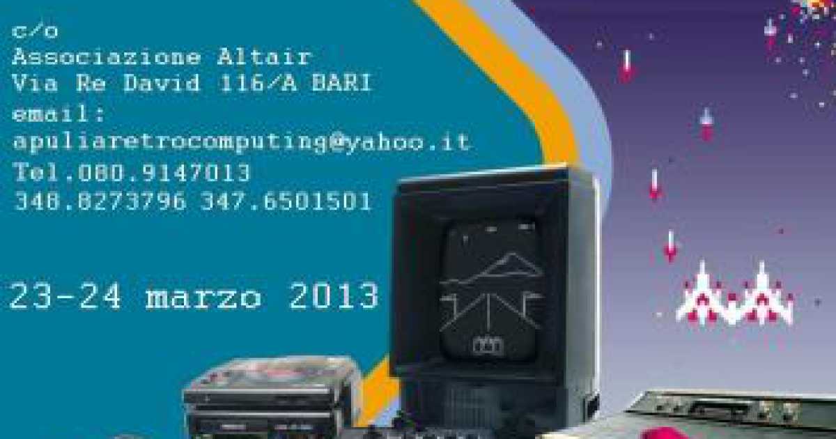 Bari, ''Apulia retrocomputing'': mostra sulla storia recente dell�informatizzazione