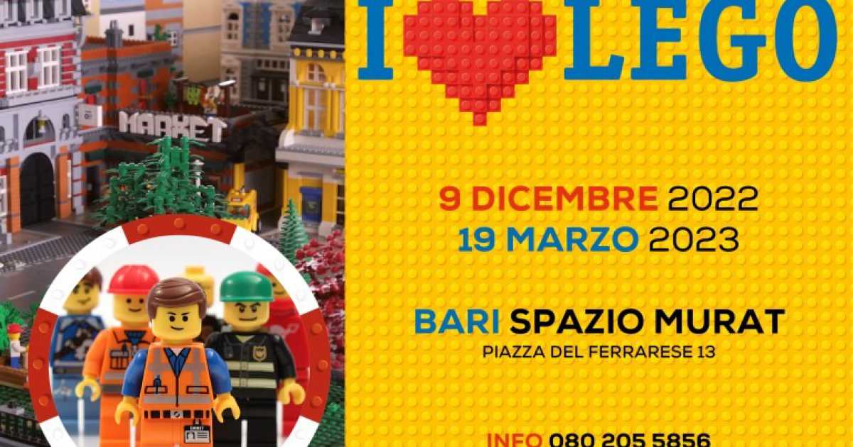 Bari, ''I love Lego'': allo Spazio Murat la mostra sui mattoncini pi� amati al mondo