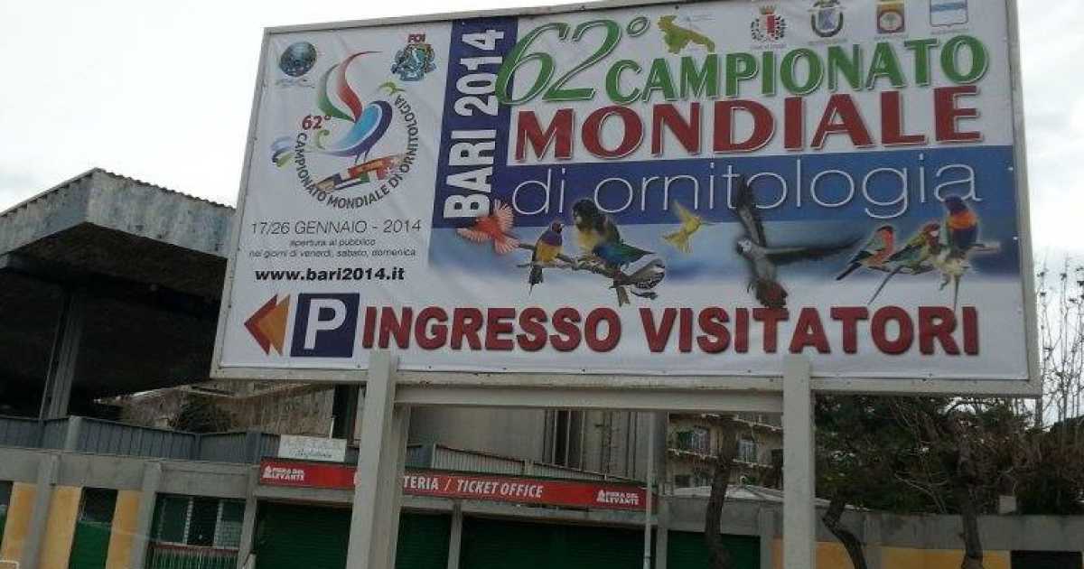 Campionato mondiale di ornitologia: 27mila uccelli nella Fiera del Levante