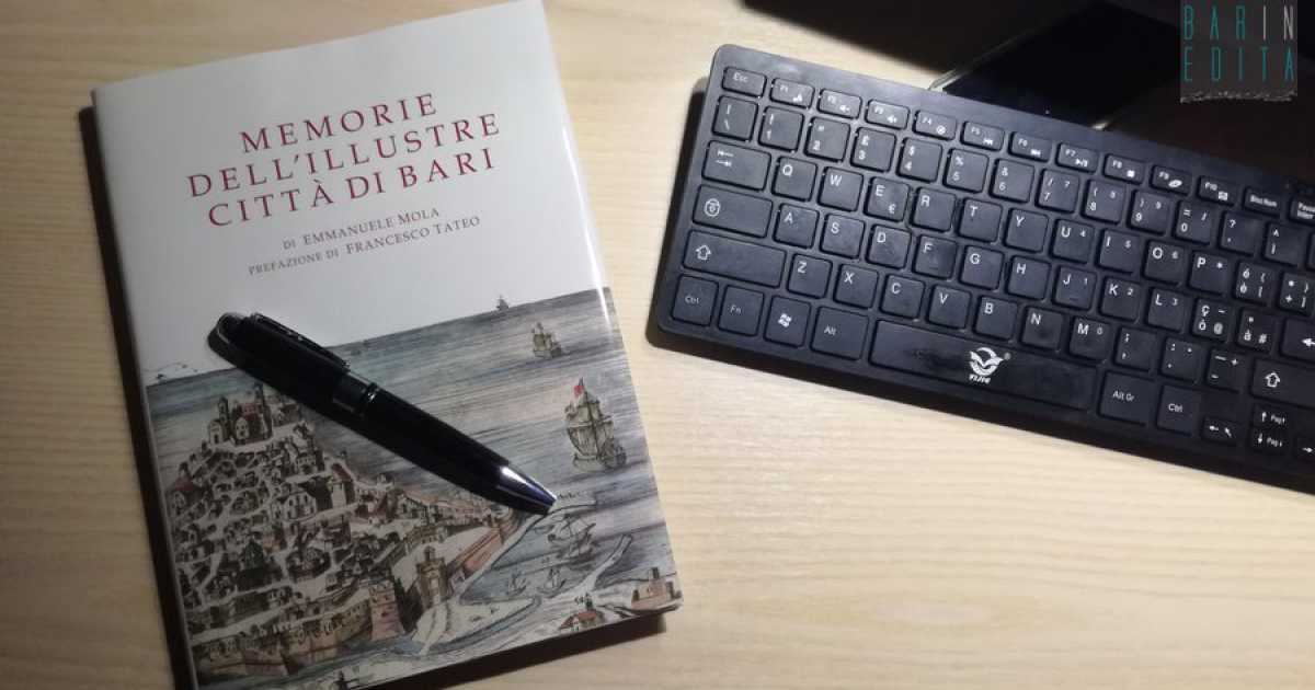 "Memorie dell'illustre citt� di Bari": ristampata la settecentesca opera di Emanuele Mola