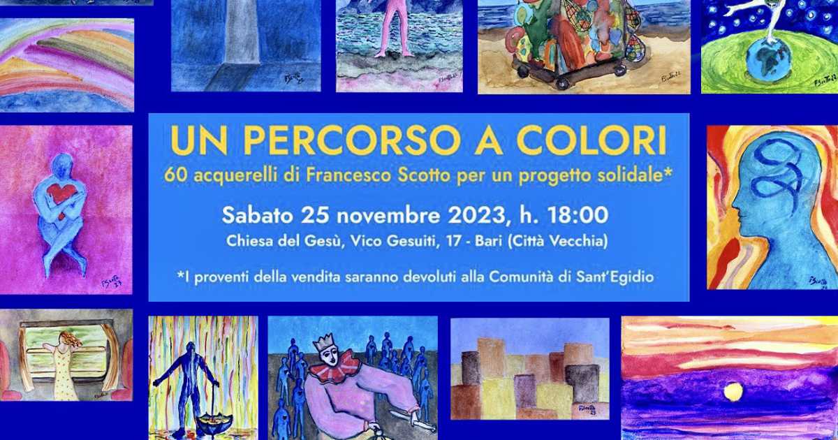Bari Vecchia, la chiesa del Ges� aperta per l'esposizione degli acquerelli di Francesco Scotto