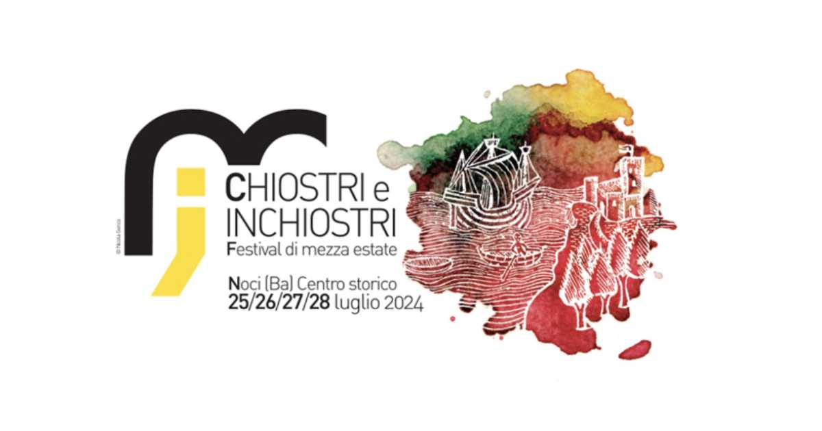 Noci: tra libri, mostre e musica torna il festival letterario ''Chiostri e Inchiostri''
