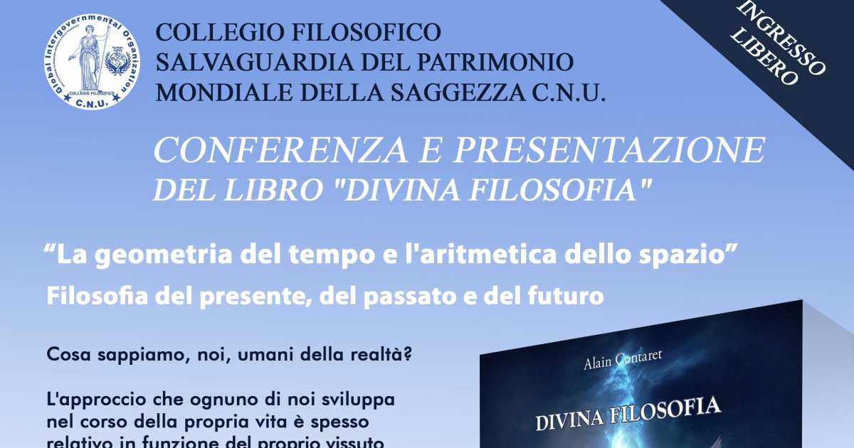 Bari, nella Biblioteca del Municipio 2 la presentazione del libro ''Divina Filosofia''