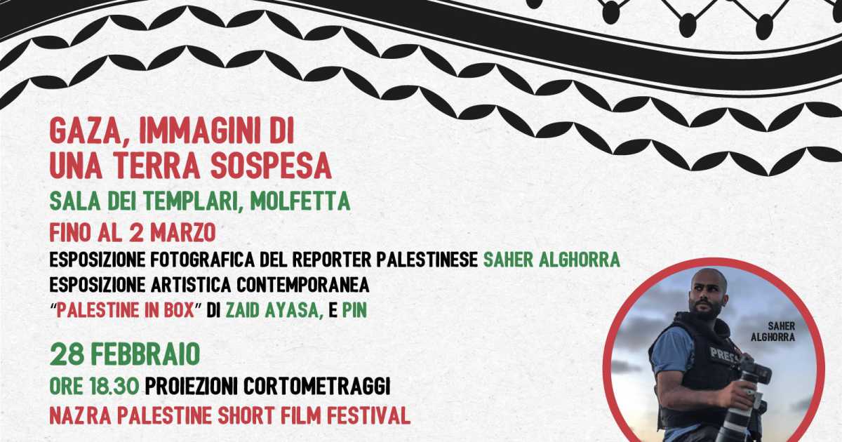 Molfetta, incontri e cortometraggi per la chiusura della mostra fotografica su Gaza