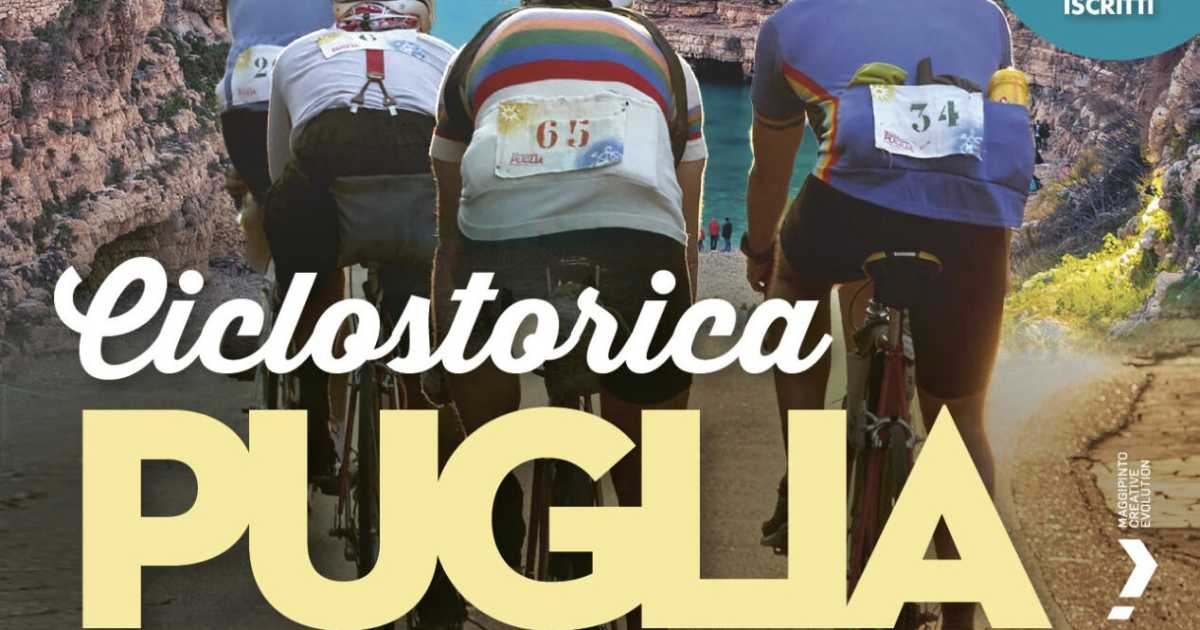 Polignano, parte la ''Ciclostorica Puglia'': 110 km in sella alle biciclette storiche 