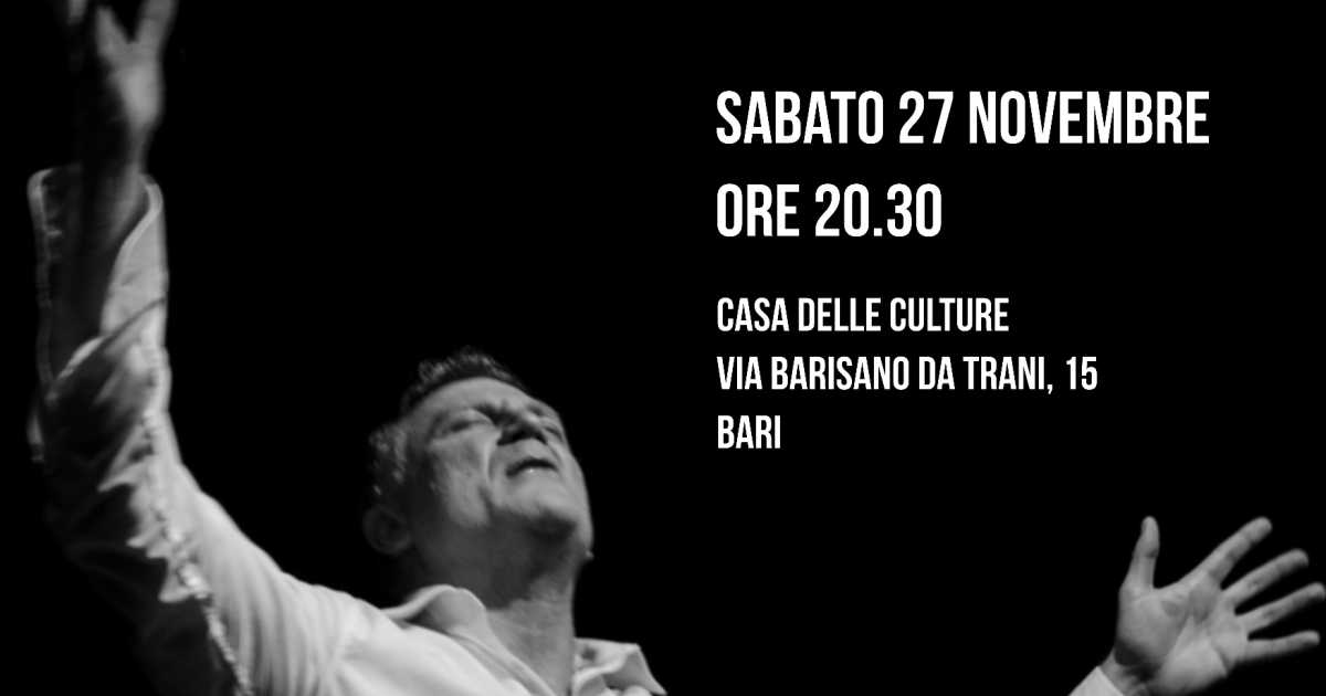 Bari, ''In principio era un buco'': spettacolo teatrale di Luigi di Sario