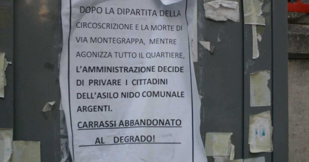 �L'abbandono di Carrassi�: via dal rione asilo, chiesa e circoscrizione 