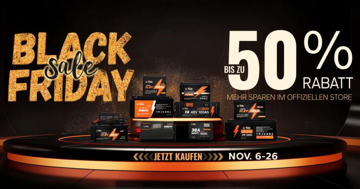 Risparmiate di pi� sulle batterie LiTime LiFePO4 durante il Black Friday