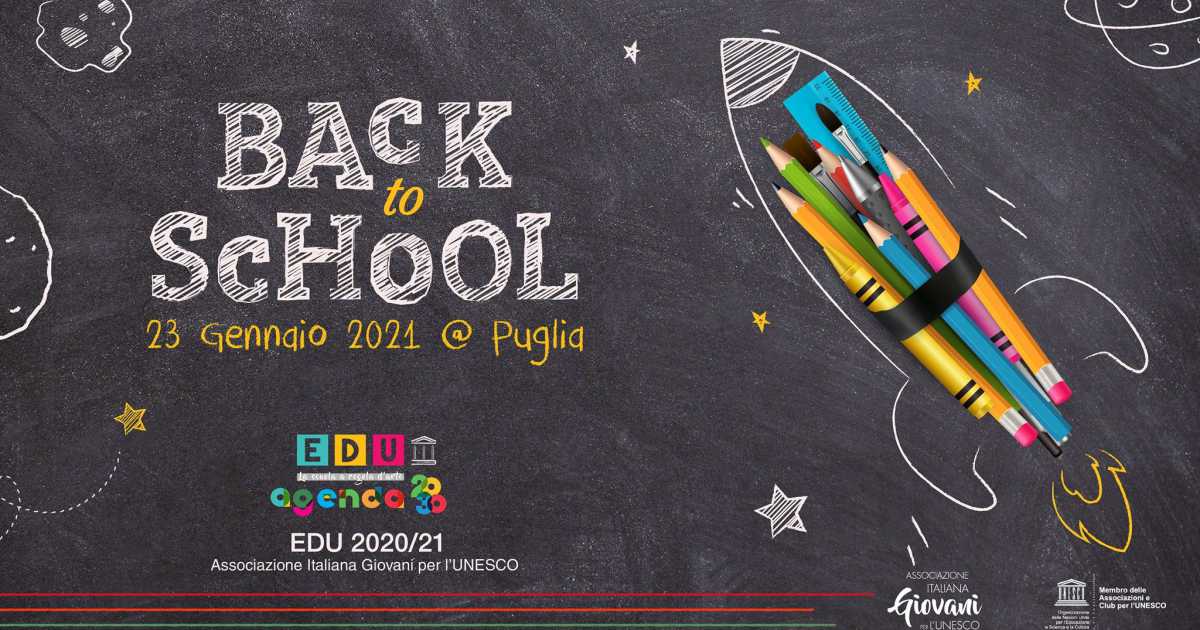 ''Back to school! EDU per l'Agenda 2030": diretta streaming su educazione e futuro sostenibile 