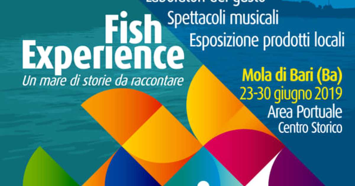 Fish Experience, a Mola una settimana di enogastronomia, arte e spettacoli
