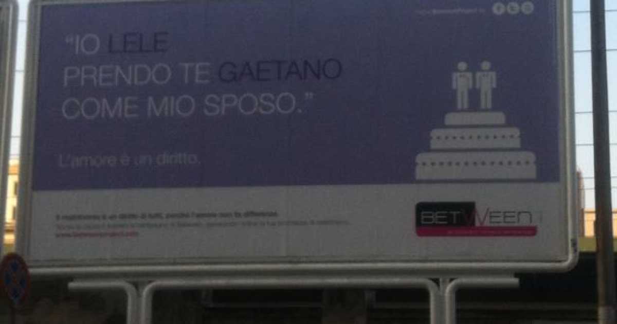 ''Io Lele prendo te Gaetano come mio sposo'': per dire s� al matrimonio gay