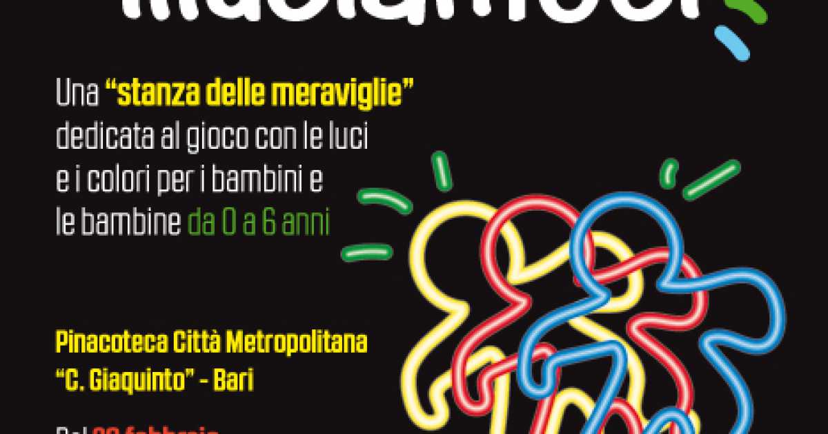 Bari, Illuciamoci: nella Pinacoteca giochi di luce per bambini