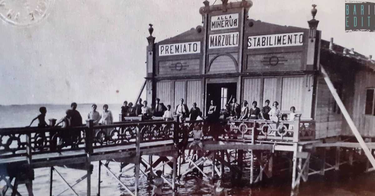 La storia dello stabilimento "Marzulli Alla Minerva": la pi� elegante baracca balneare di Bari