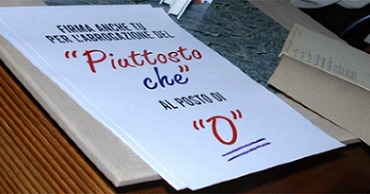 Dall'attimino al "piuttosto che": come nascono le storpiature dell'italiano