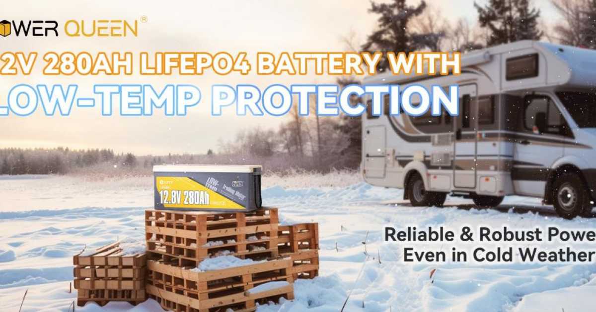 Ottima Scelta per i Motori da Pesca: Alimenta le Avventure con la Batteria al Litio a Ciclo Profondo Power Queen 12V 280Ah a Bassa Temperatura