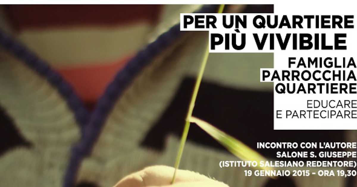 Bari, ''Per un quartiere pi� vivibile'': incontro con don Giuseppe Morante