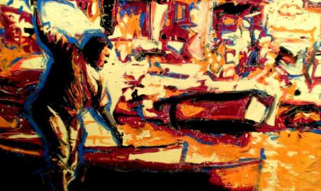 Cisky, pittore ''pop'': Per me violare significa dipingere con il viola