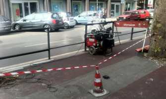 Pista di viale della Repubblica: il Comune ci mette una pezza