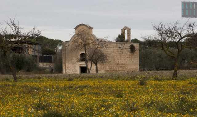 Bari, la vilipesa Madonna delle Grazie: antica e affrescata chiesetta rurale