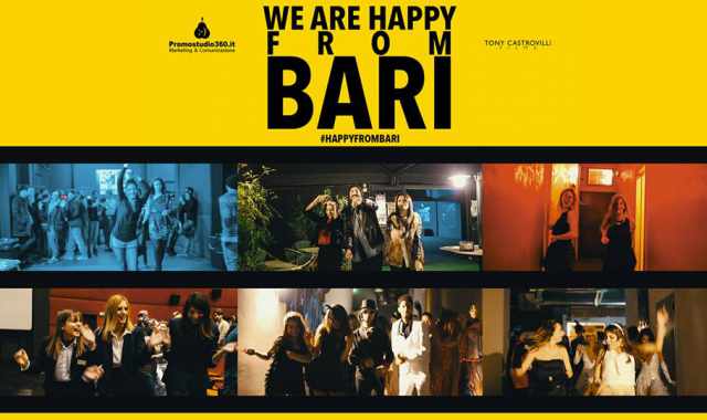 Anche Bari è ''Happy'', in migliaia ballano al ritmo della canzone: video