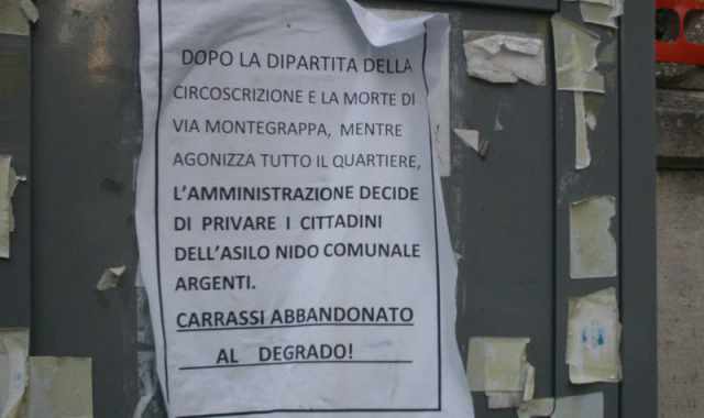 L'abbandono di Carrassi: via dal rione asilo, chiesa e circoscrizione 