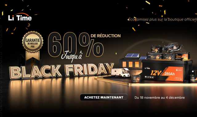 LiTime presenta offerte imperdibili per il Black Friday 2024 sulle soluzioni di accumulo di energia LiFePO4