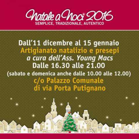 Noci, mercatini di Natale al Palazzo Comunale