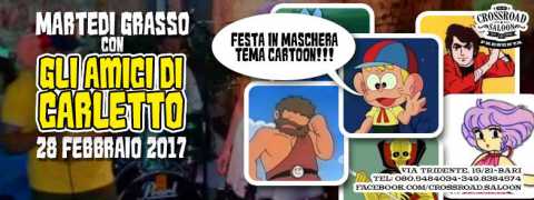 Bari, marted grasso con Gli amici di Carletto al Crossroad saloon