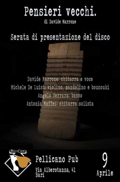 Bari, Davide Marrone presenta l'album 