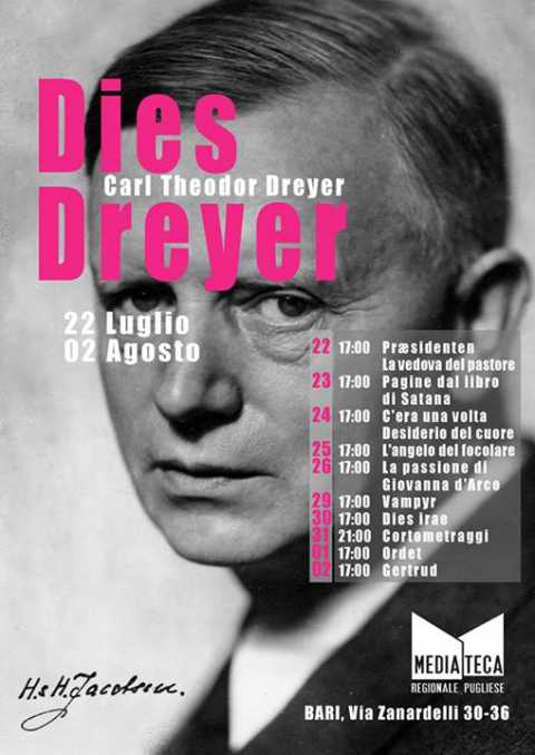 Bari, ''Dies Dreyer'': proiezione de 