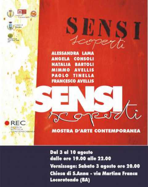 Locorotondo, ''''Sensi scoperti'': collettiva d'arte nel Complesso Monumentale di Sant'Anna