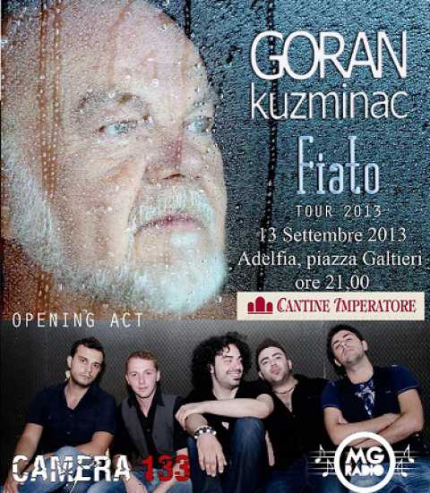 Adelfia, ''Festa dell'uva'': Goran Kuzminac e Camera 133 in concerto