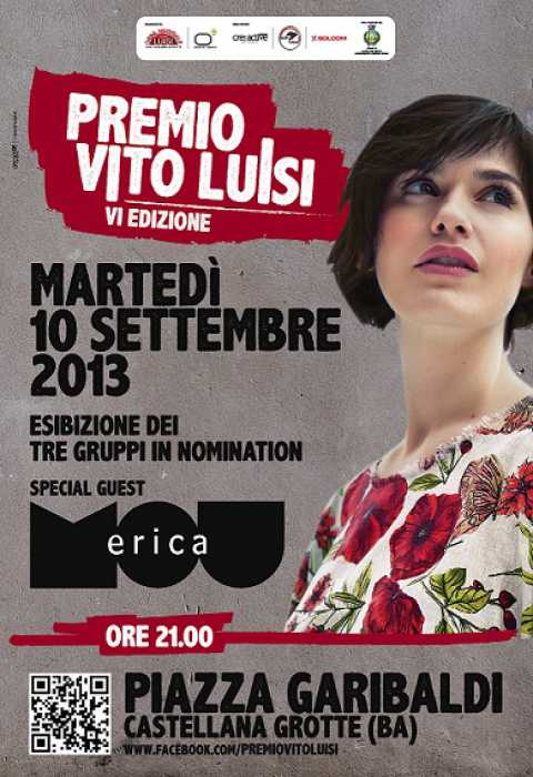 Castellana Grotte, Erica Mou ospite della VI edizione del ''Premio Vito Luisi''