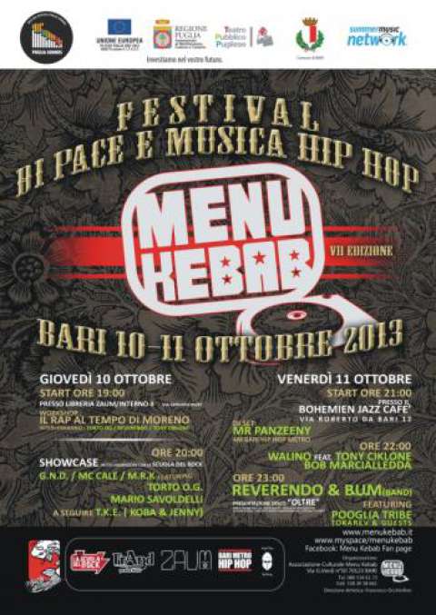 Bari, ''Menu Kebab'': musica hip hop al Bohémien Jazz Café