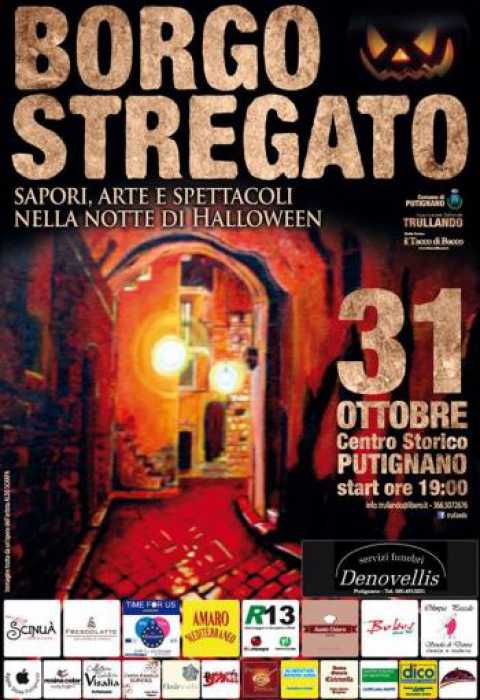 Putignano, ''Borgo stregato'': la festa di Halloween nel Centro storico