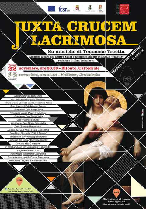 Molfetta, ''Traetta Opera Festival'': in scena ''Juxta Crucem Lacrimosa''