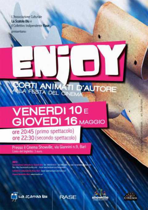 Bari, ''Enjoy!'': animazione d'autore contemporanea a Showville